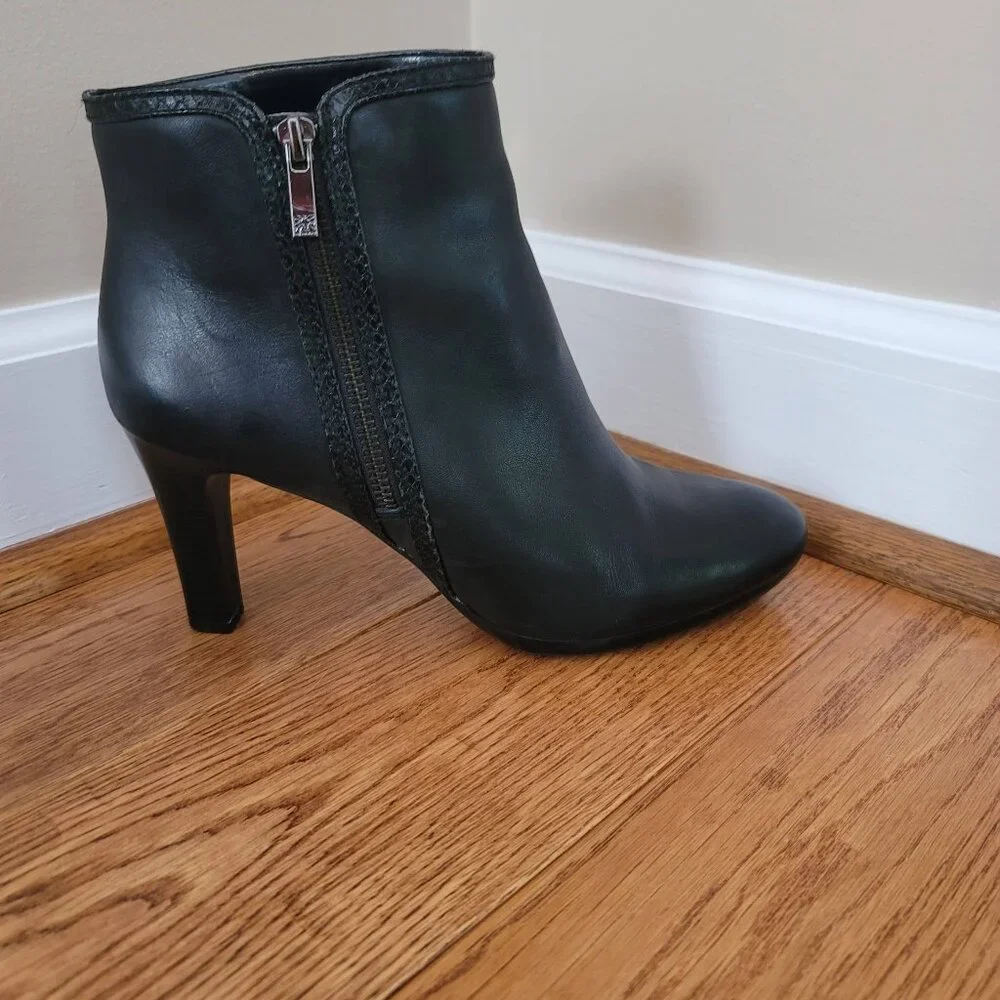Anne Klein Akcaelina Black Ankle Bootie Size 10 - Picture 7 of 13
